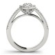 Engagement Ring, 0.44 Ctw. Diamond Side Stones