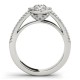 Engagement Ring, 0.44 Ctw. Diamond Side Stones