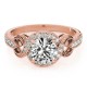 Engagement Ring, 0.26 Ctw. Diamond Side Stones