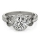 Engagement Ring, 0.26 Ctw. Diamond Side Stones