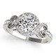 Engagement Ring, 0.26 Ctw. Diamond Side Stones