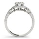 Engagement Ring, 0.26 Ctw. Diamond Side Stones