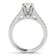 Engagement Ring, 0.42 Ctw. Diamond Side Stones