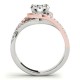 Engagement Ring, 0.40 Ctw. Diamond Side Stones