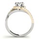 Engagement Ring, 0.40 Ctw. Diamond Side Stones