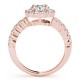 Engagement Ring, 0.61 Ctw. Diamond Side Stones