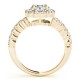 Engagement Ring, 0.61 Ctw. Diamond Side Stones