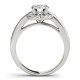 Engagement Ring, 0.43 Ctw. Diamond Side Stones