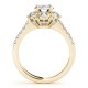 Engagement Ring, 0.91 Ctw. Diamond Side Stones