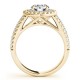 Engagement Ring, 0.34 Ctw. Diamond Side Stones