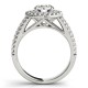 Engagement Ring, 0.34 Ctw. Diamond Side Stones