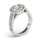 Engagement Ring, 0.34 Ctw. Diamond Side Stones