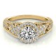 Engagement Ring, 0.41 Ctw. Diamond Side Stones