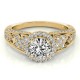 Engagement Ring, 0.41 Ctw. Diamond Side Stones