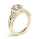 Engagement Ring, 0.41 Ctw. Diamond Side Stones