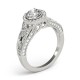 Engagement Ring, 0.41 Ctw. Diamond Side Stones