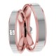 Heather 4.00mm Wide, Diamond Matching Wedding Ring Set