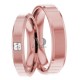 Heather 4.00mm Wide, Diamond Matching Wedding Ring Set