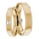 Heather 4.00mm Wide, Diamond Matching Wedding Ring Set