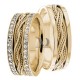 Virginia 7.00mm Wide, Diamond Matching Wedding Bands, 1.2 Ctw.