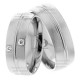 Connie 7.00mm Wide, Diamond His and Hers Wedding Bands