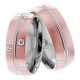 Connie 7.00mm Wide, Diamond His and Hers Wedding Bands