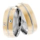 Connie 7.00mm Wide, Diamond His and Hers Wedding Bands