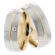 Connie 7.00mm Wide, Diamond His and Hers Wedding Bands