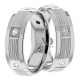Carrie 7mm Wide, Diamond Wedding Ring Set 0.12 Ctw