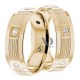 Carrie 7mm Wide, Diamond Wedding Ring Set 0.12 Ctw