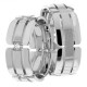 Marion 8mm Wide, Diamond Wedding Ring Set 0.18 Ctw