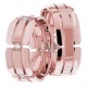 Marion 8mm Wide, Diamond Wedding Ring Set 0.18 Ctw