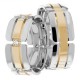 Marion 8mm Wide, Diamond Wedding Ring Set 0.18 Ctw