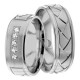Melvin 6mm Wide, Diamond Wedding Ring Set 0.15 Ctw
