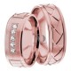 Melvin 6mm Wide, Diamond Wedding Ring Set 0.15 Ctw