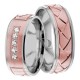 Melvin 6mm Wide, Diamond Wedding Ring Set 0.15 Ctw