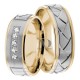 Melvin 6mm Wide, Diamond Wedding Ring Set 0.15 Ctw