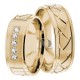 Melvin 6mm Wide, Diamond Wedding Ring Set 0.15 Ctw