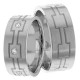 Jessie 8mm Wide, Diamond Wedding Ring Set 0.21 Ctw