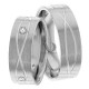 Rhonda 7mm Wide, Diamond Wedding Ring Set 0.12 Ctw