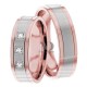 Anita 6mm Wide, Diamond Wedding Ring Set 0.09 Ctw