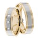 Anita 6mm Wide, Diamond Wedding Ring Set 0.09 Ctw