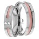 Joanne 6mm Wide, Diamond Wedding Ring Set 0.06 Ctw