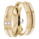 Joanne 6mm Wide, Diamond Wedding Ring Set 0.06 Ctw