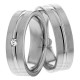 Suzanne 6mm Wide, Diamond Wedding Ring Set 0.05 Ctw