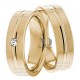 Suzanne 6mm Wide, Diamond Wedding Ring Set 0.05 Ctw