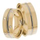 Don 7mm Wide, Diamond Wedding Ring Set 0.36 Ctw