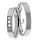 Veronica 4mm Wide, Diamond Wedding Ring Set 0.09 Ctw
