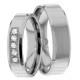 Bertha 5mm Wide, Diamond Wedding Ring Set 0.15 Ctw