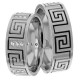 Rosa 8mm Wide, Diamond Wedding Ring Set 0.36 Ctw